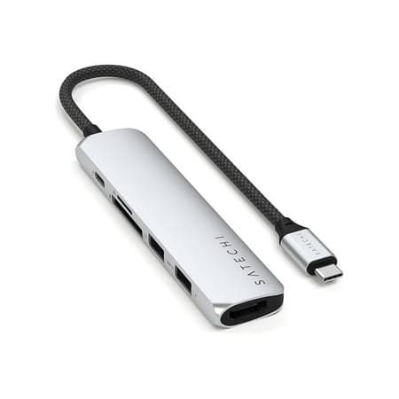 Satechi 6-in-1 - Docking station - USB-C 3.2 Gen 2 - HDMI - 1GbE - Image 1