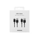 Samsung USB-A To USB Type-C Cable 150 cm Multi Pack 2 - Black thumbnail 2