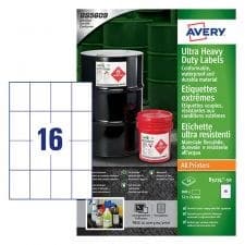 Avery B5274-50 Ultra Resistant Labels 50 sheets - 16 Labels per Sheet - Image 1