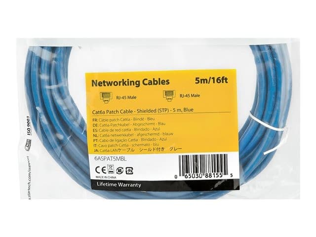 StarTech CAT6A Ethernet Cable 5m Blue - Image 6