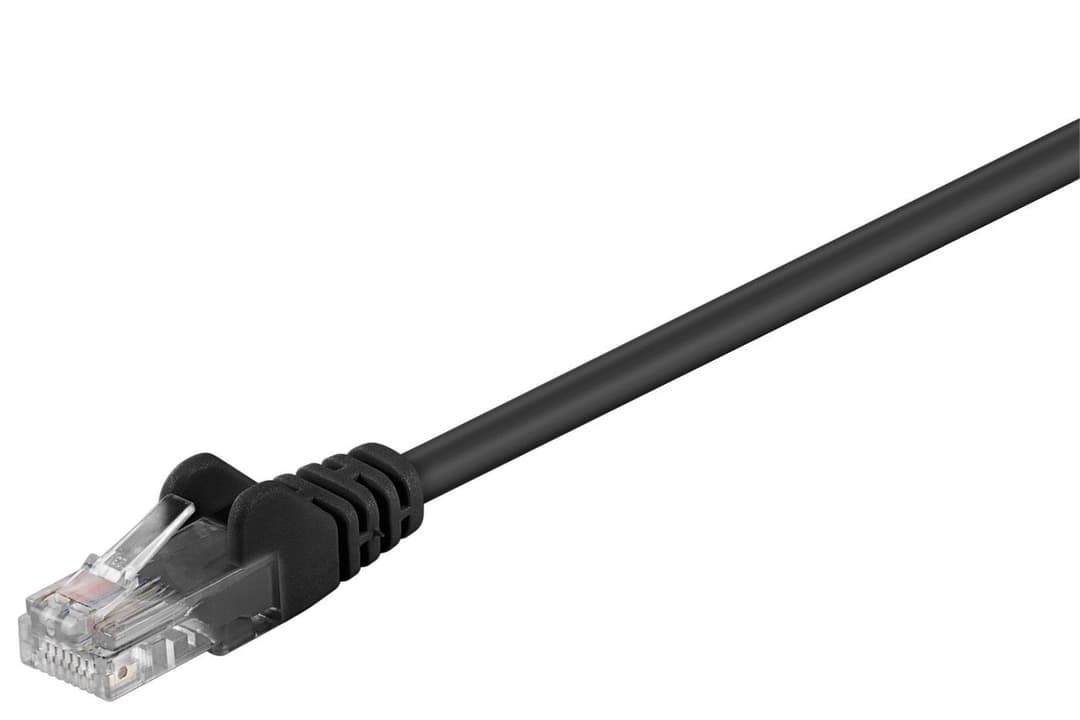 U/UTP CAT5e 0.5M Black PVC - Image 1