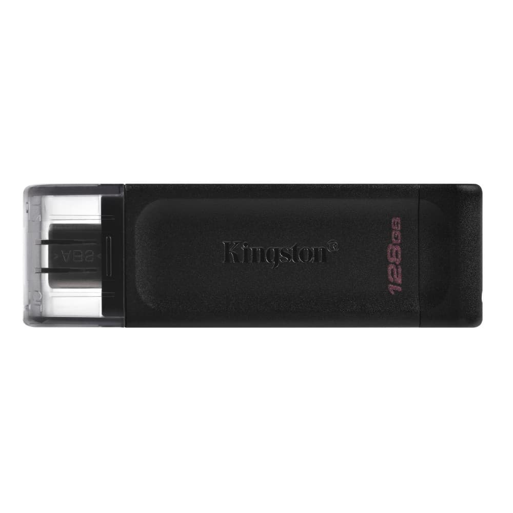 USB Stick Kingston Technology 128GB USB Flash Drive DataTraveler 70 USB-C 3.2 - Black - Image 1