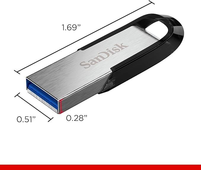 SanDisk Ultra Flair 512GB USB 3.0 Type-A Flash Drive - Silver & Black