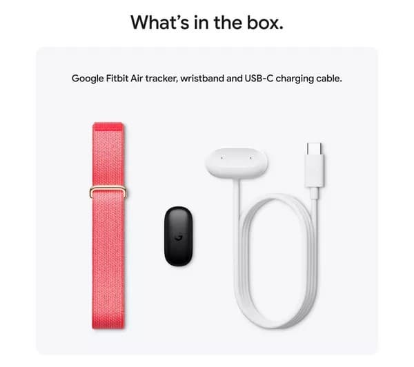 Google Fitbit Air Fitness Tracker - Berry - Image 2