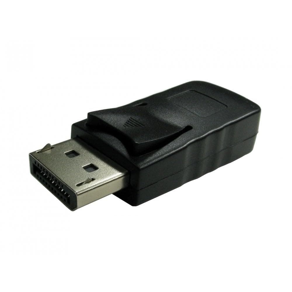 Cables Direct DisplayPort Male to Mini DisplayPort Female Adapter 4K 30Hz Black - Image 1