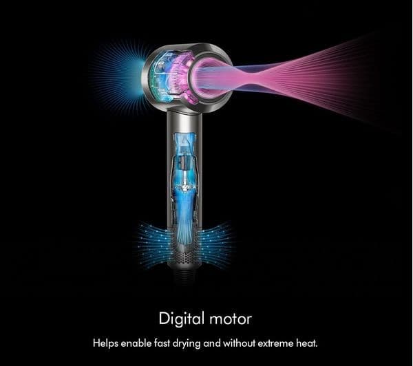 Dyson Supersonic Straight & Wavy Hair Dryer - Prussian Blue & Rich Copper - Image 4