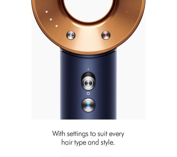 Dyson Supersonic Straight & Wavy Hair Dryer - Prussian Blue & Rich Copper - Image 8