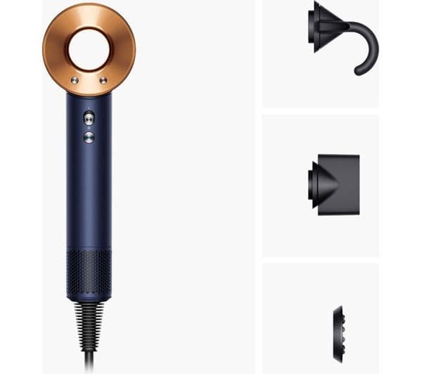 Dyson Supersonic Straight & Wavy Hair Dryer - Prussian Blue & Rich Copper - Image 9