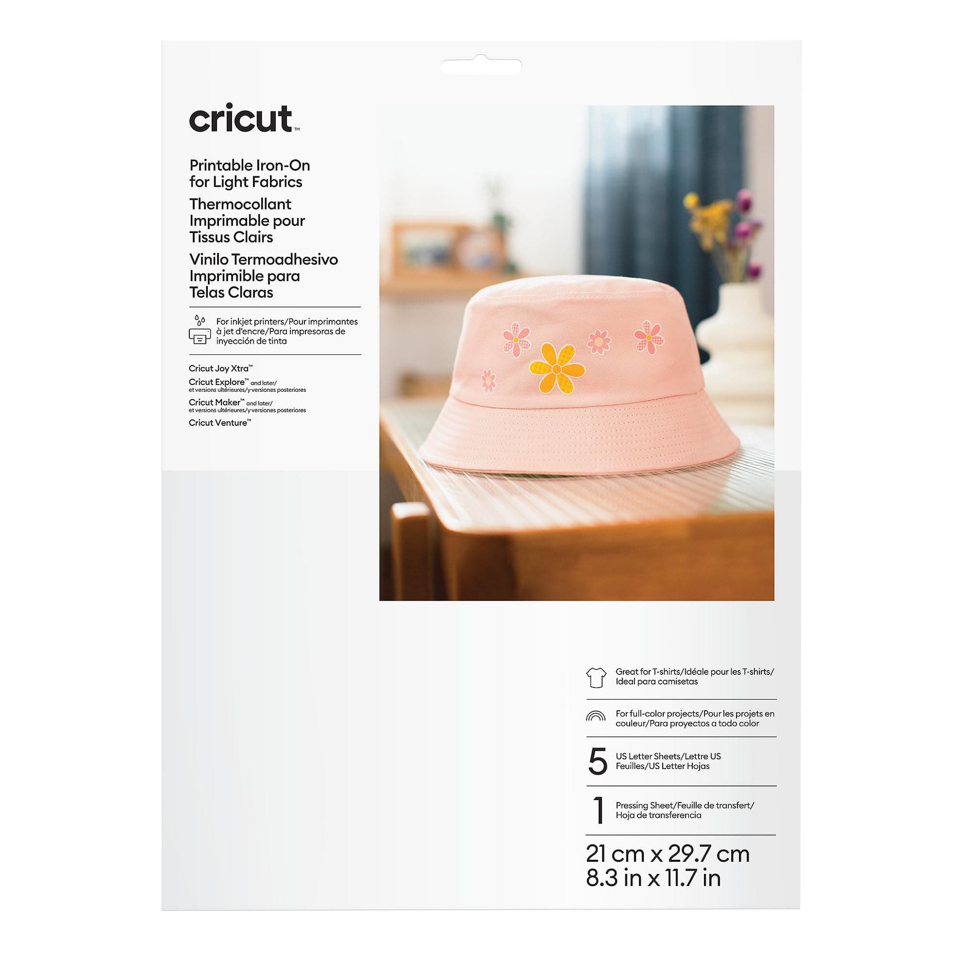 Cricut Printable Vinyl, A4 (21 x 29.7 cm), 10 Sheets, Silver