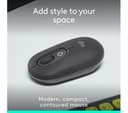Logitech Pop Icon Wireless Optical Mouse - Black thumbnail 2