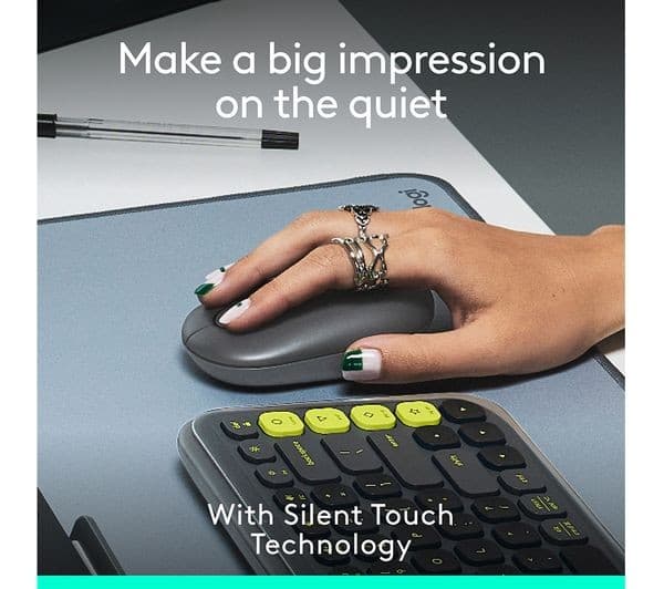Logitech Pop Icon Wireless Optical Mouse - Black - Image 5
