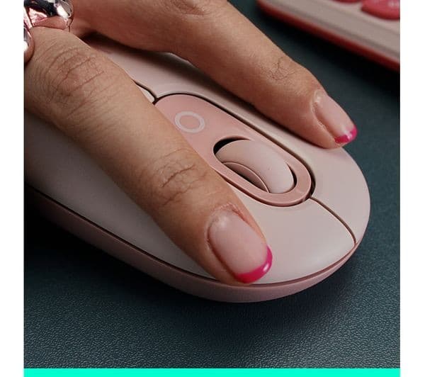 Logitech Pop Icon Wireless Optical Mouse - Black - Image 7