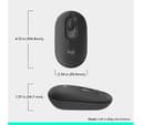 Logitech Pop Icon Wireless Optical Mouse - Black thumbnail 9