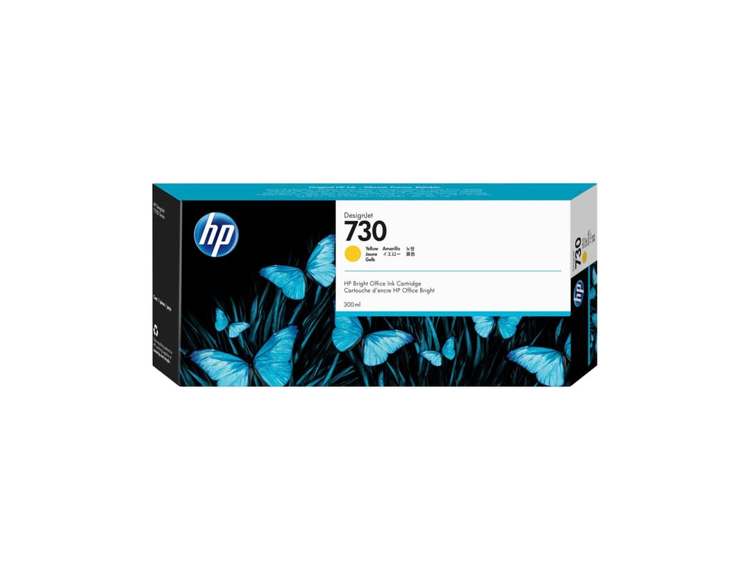 HP 730 - high capacity - yellow - original - DesignJet - ink cartridge - Image 1