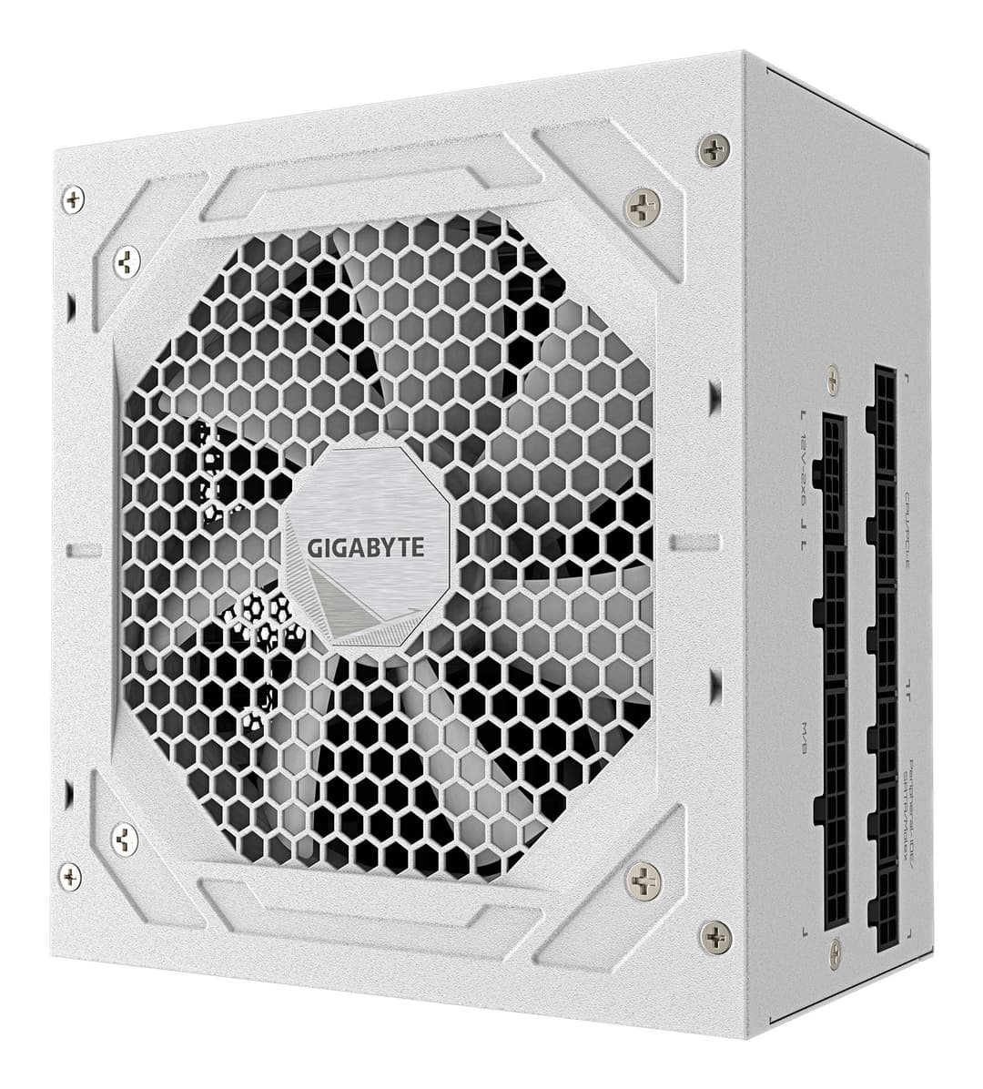 GIGABYTE UD1000GM PG5 V2 ICE Power Supply Unit- PCIe Gen 5.1, 80 PLUS Gold, Fully Modular Design, 120mm Fan, ATX 3.1 compatible, UK Plug - Image 2