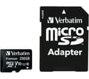 Verbatim Premium Class 10 UHS-I U1 V10 microSD Memory Card with SD Adapter - 256GB thumbnail 1
