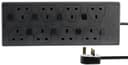 Pro Elec PEL00046 8 Way Individually Switched Extension Lead - Black thumbnail 1