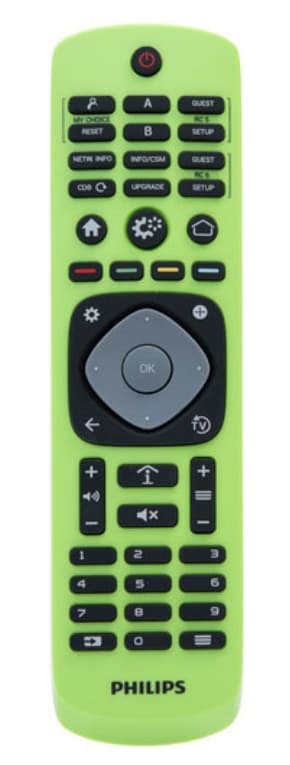 Philips 22AV9574A/12 Professional Setup Remote Control for Philips Professional TVs - Green