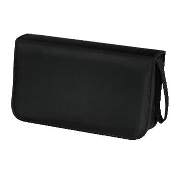 Hama Nylon CD/DVD Wallet, Black - 80 Discs - Image 1