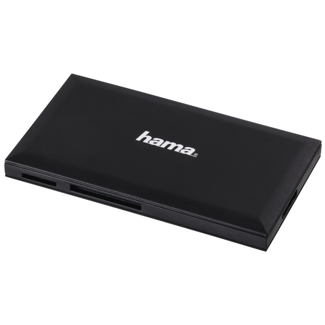 Hama USB 3.2 Gen 1 Multi-Card Reader SD/microSD/CF/MS, USB Type-A - Black - Image 1