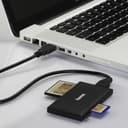Hama USB 3.2 Gen 1 Multi-Card Reader SD/microSD/CF/MS, USB Type-A - Black thumbnail 4