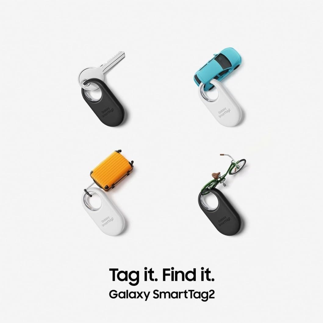 Samsung Galaxy SmartTag2 Tracker 4-Pack White & Black - Image 7