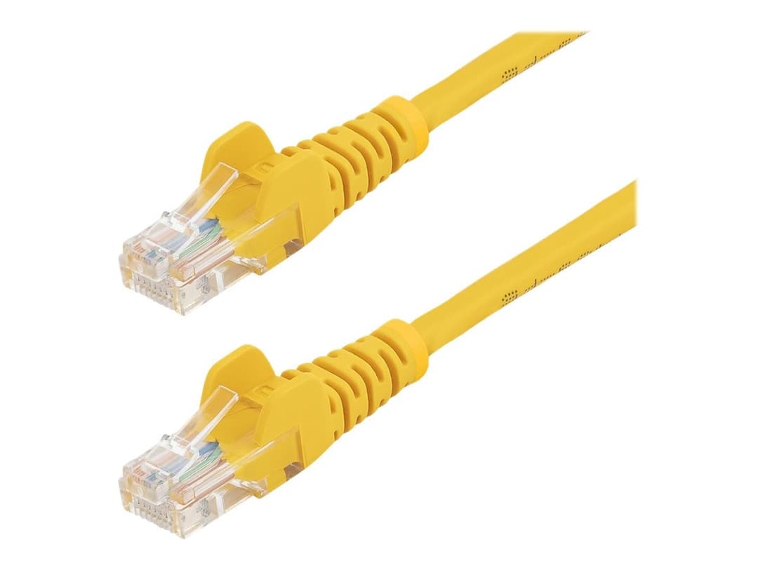 StarTech Cat5e Snagless UTP Patch Cable 0.5m - Yellow - Image 1