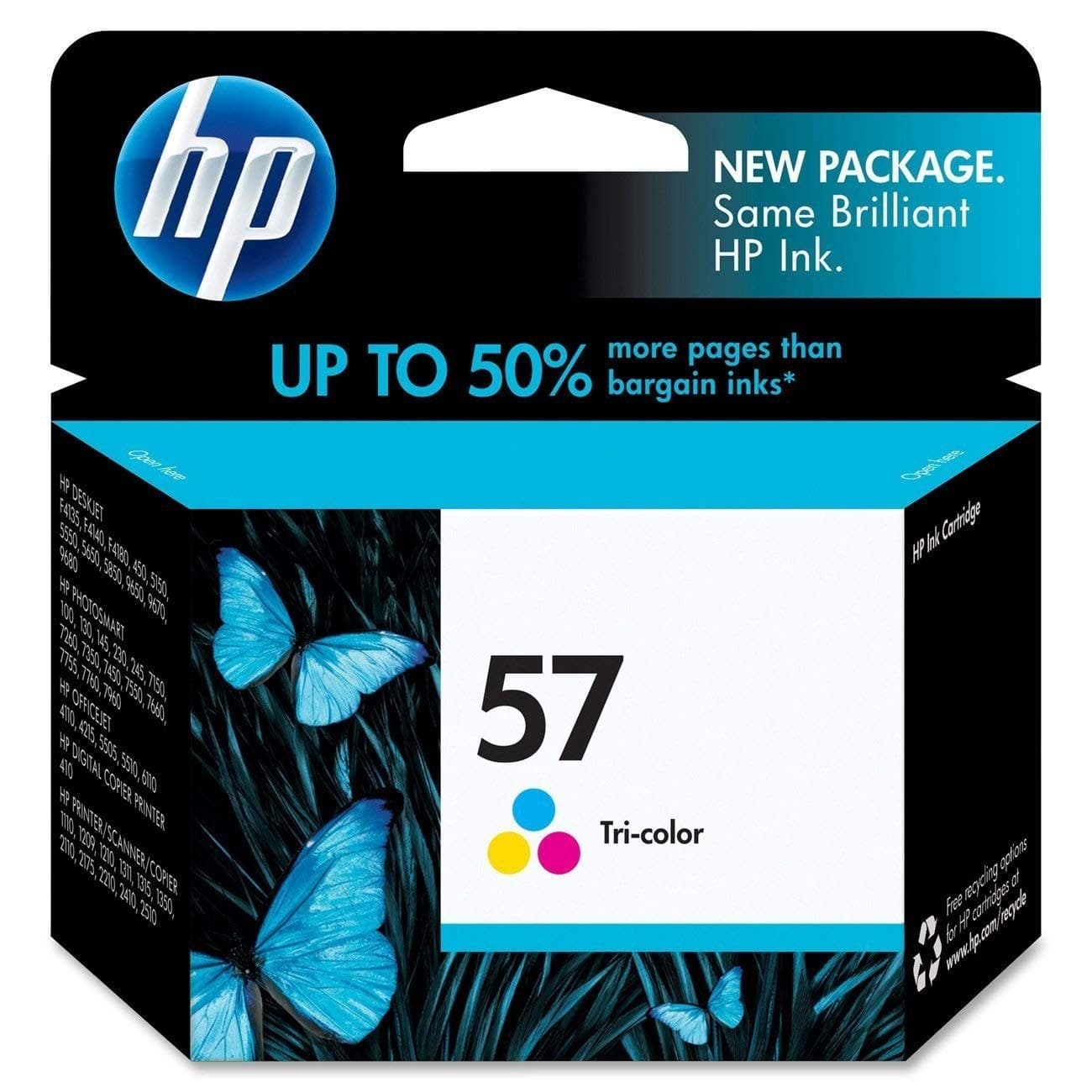HP Colour Ink Cartridge 57 - Cyan