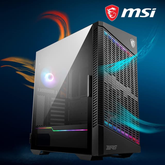 MSI MPG VELOX 100P AIRFLOW Mid-Tower PC Case - Black | A1 Tech Deals