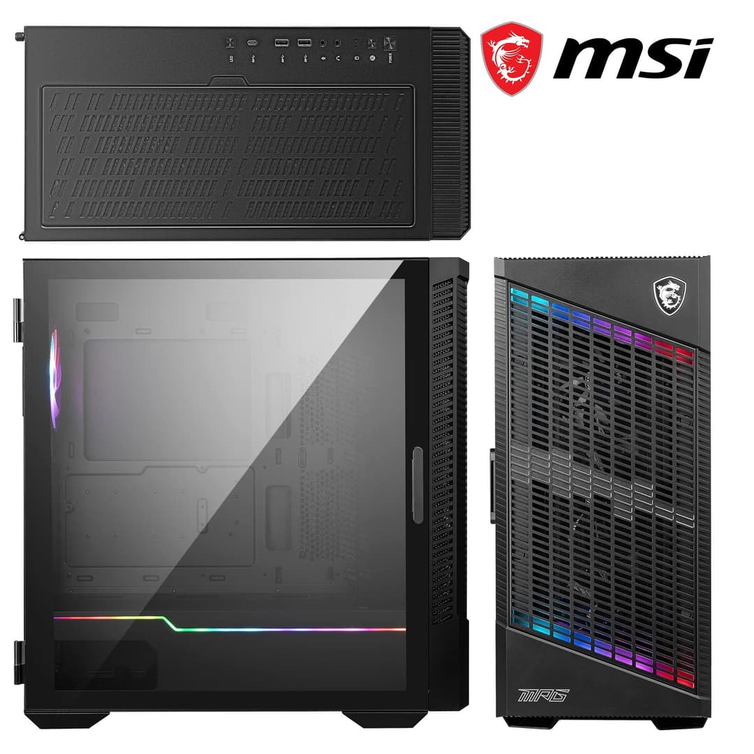 MSI MPG VELOX 100P AIRFLOW Mid-Tower PC Case - Black - Image 6