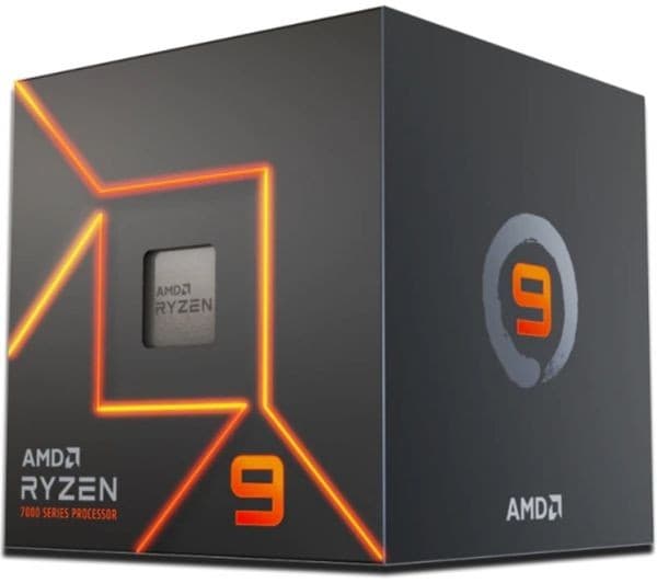 AMD Ryzen 9 7900 Processor, Zen 4, 12 Cores 24 Threads, 3.7GHz Base / 5.4GHz Boost, 64MB L3 Cache, AM5 Socket, 65W, Radeon Graphics, DDR5 & PCIe 5.0, Wraith Prism Cooler Included
