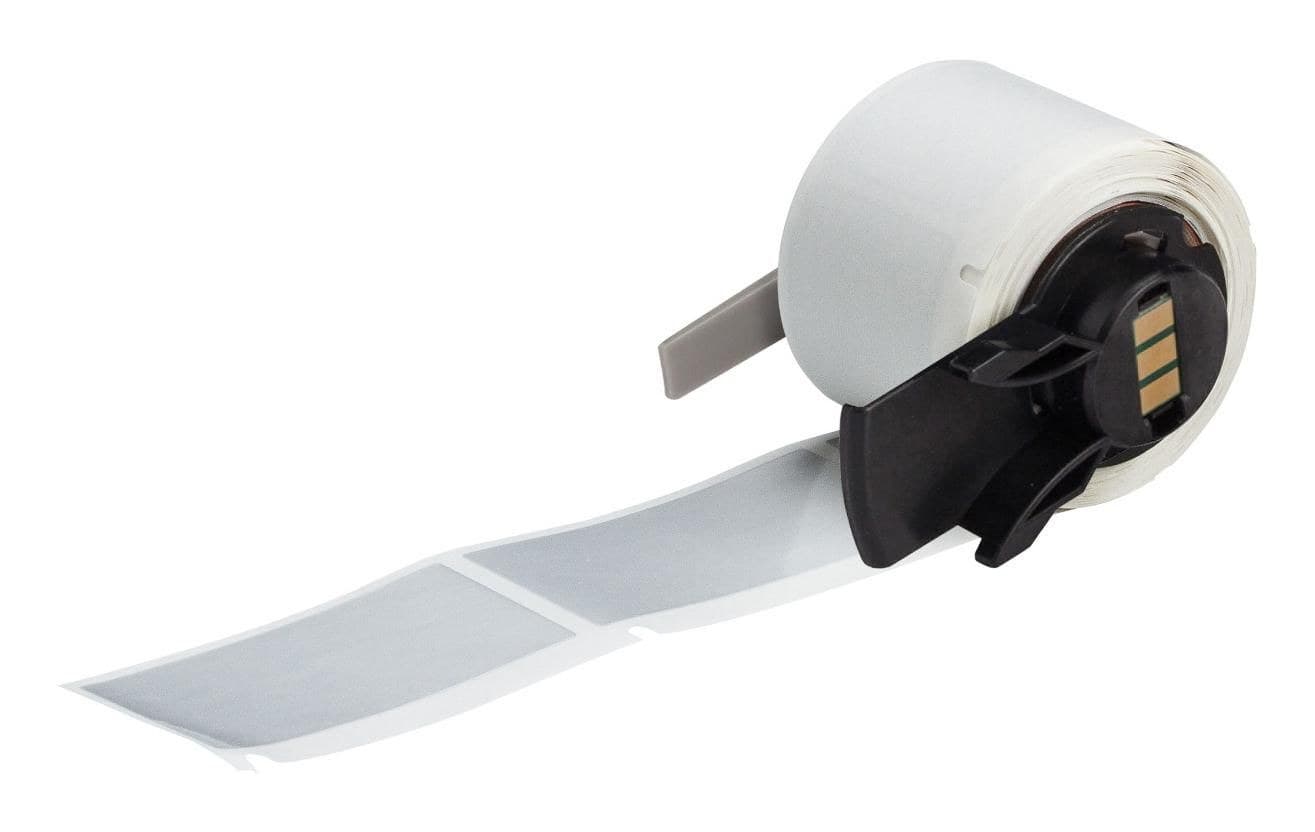Brady M6-20-435 Metallised Polyester Labels 50.8mm x 25.4mm Silver Gloss 100 Labels for M610/M611/BMP61/M710/BMP71