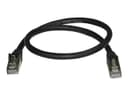 StarTech CAT6A Shielded Snagless Ethernet Patch Cable, 10GbE, 100W PoE, 0.5m - Black (6ASPAT50CMBK) thumbnail 2