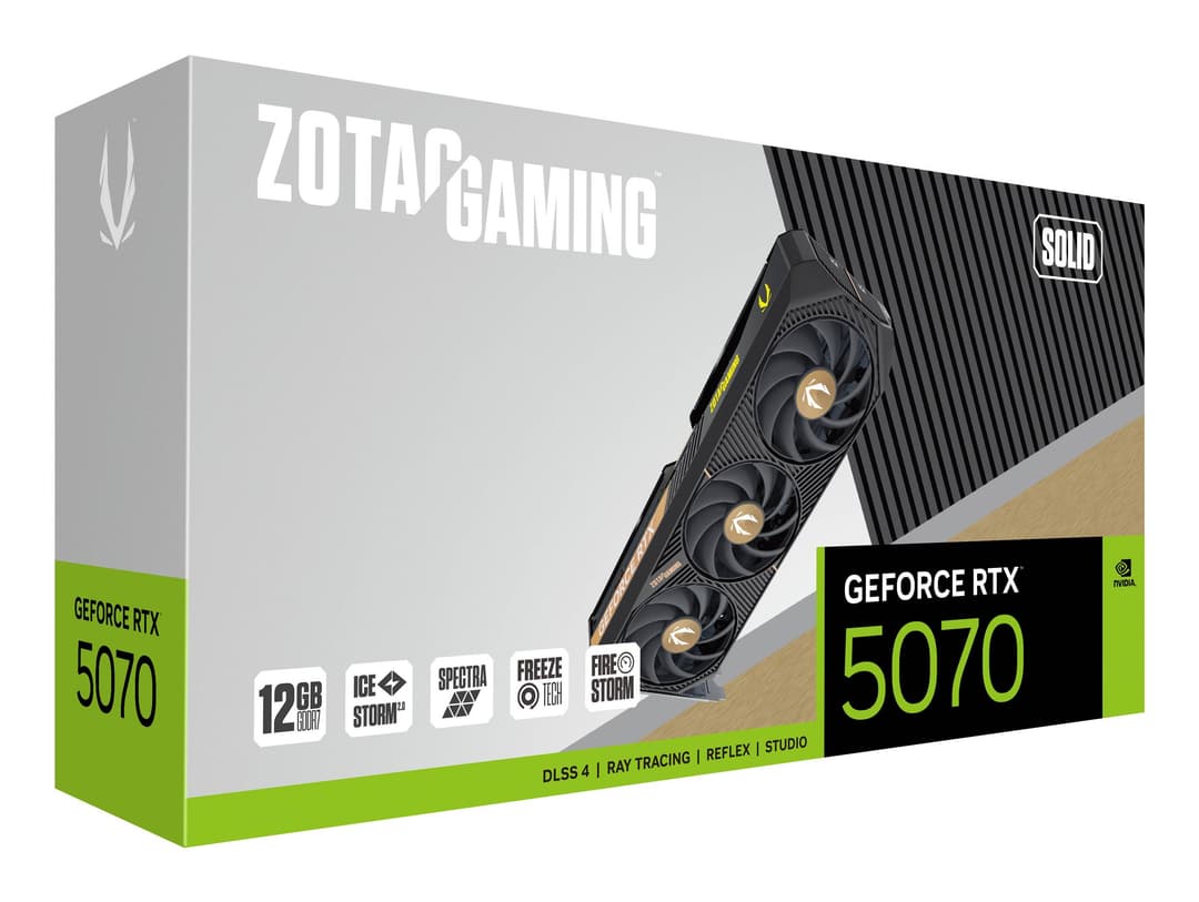 Zotac GAMING GeForce RTX 5070 SOLID NVIDIA 12 GB GDDR7 - Image 7