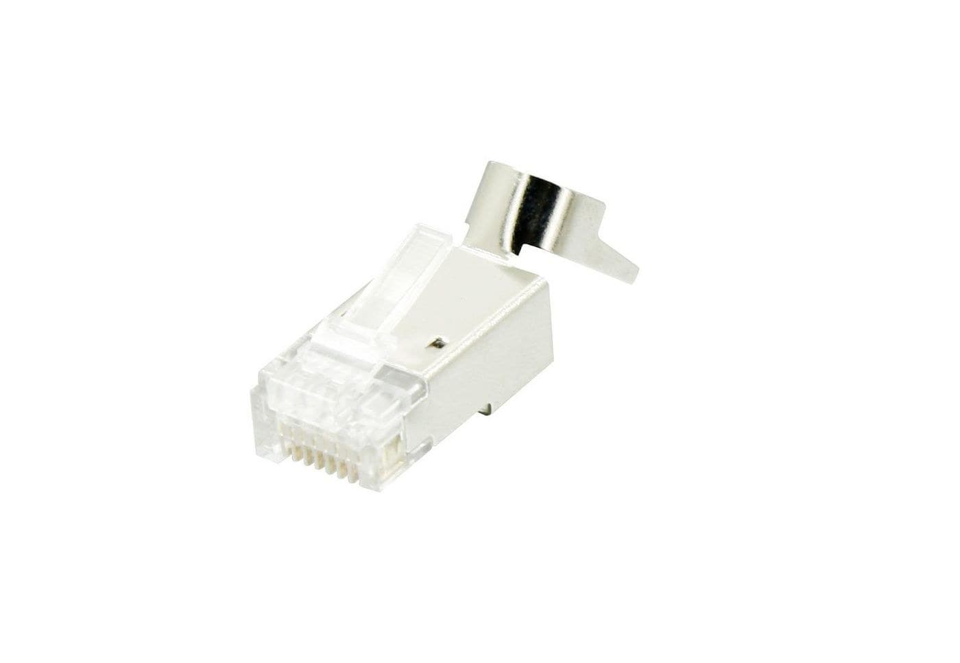 MicroConnect CAT7/CAT6A Shielded RJ45 8P8C Modular Plug with Insertion Aid, 10 Pack (KON513-10)