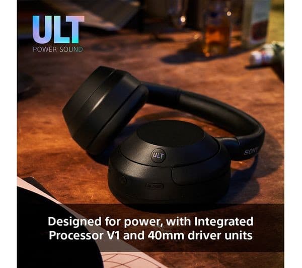Sony ULT Wear (WH-ULT900N) Wireless Bluetooth Noise-Cancelling Over-Ear Headphones - Forest Gray - Image 3