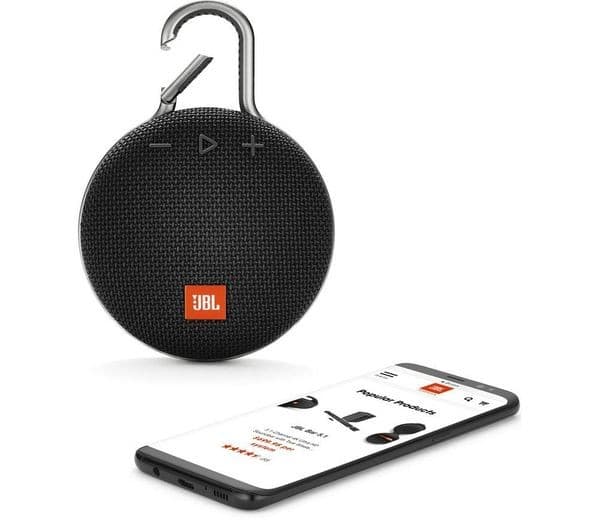JBL Clip 3 Portable Bluetooth Speaker - Black - Image 4