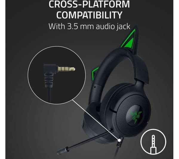 RAZER Kraken Kitty V3 X Headphones Black - Image 6