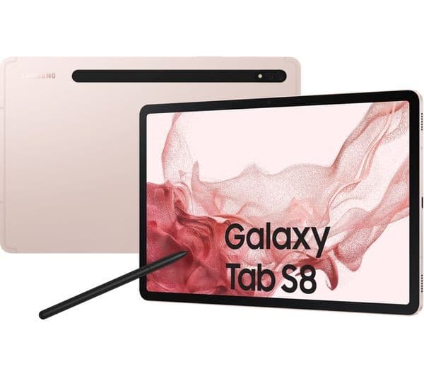 Samsung Galaxy Tab S8 11" Tablet Wi-Fi 128GB - Pink Gold - Image 1