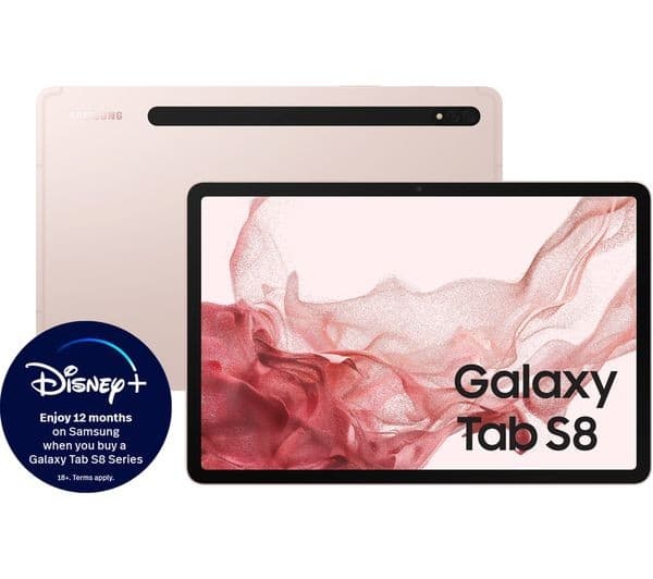Samsung Galaxy Tab S8 11" Tablet Wi-Fi 128GB - Pink Gold - Image 2