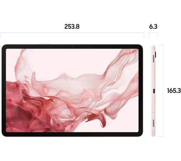 Samsung Galaxy Tab S8 11" Tablet Wi-Fi 128GB - Pink Gold - Image 3