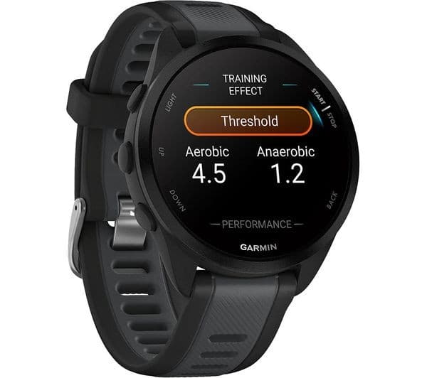 Garmin Forerunner 165 43mm GPS Running Smartwatch - Black/Slate Grey - Image 6