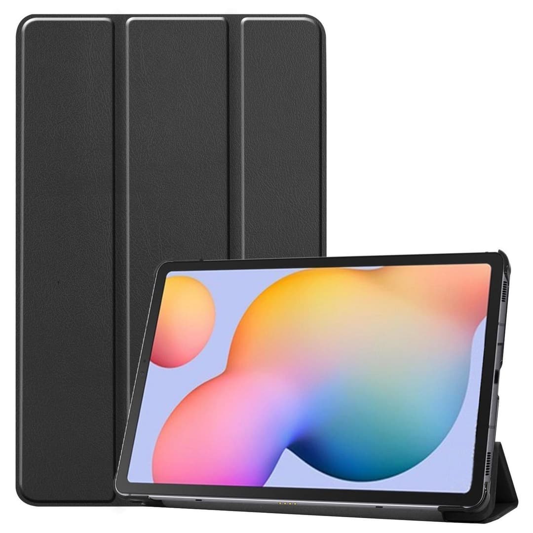 eSTUFF HOUSTON Folio Case for Samsung Galaxy Tab S10 Lite/S10 FE/S9 FE/S9/S8/S7 11" - Black - Image 1