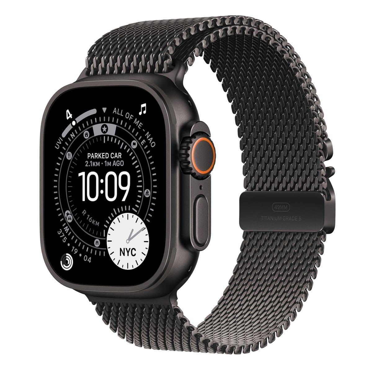 Apple Watch Ultra 3 GPS+Cell 49mm Black Milanese Loop - M