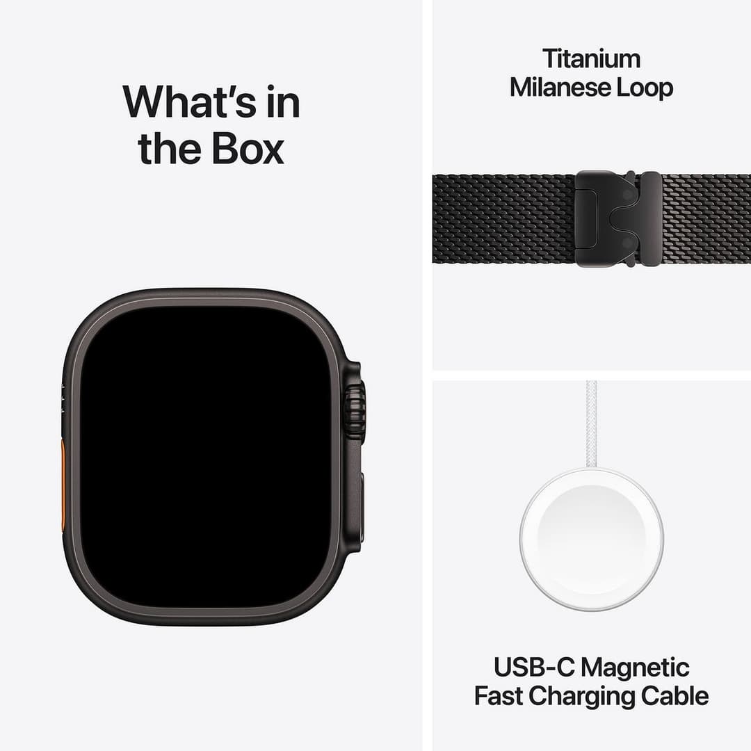 Apple Watch Ultra 3 GPS+Cell 49mm Black Milanese Loop - M - Image 9