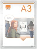 Nobo Premium Plus A3 Clear Acrylic Wall Mounted Repositionable Poster Frame thumbnail 4