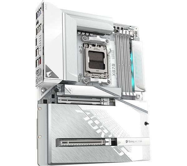 GIGABYTE Aorus STEALTH ICE X870 AM5 Motherboard - Image 4