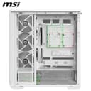 MSI MAG PANO 130R PZ ARGB Tempered Glass Mid Tower Gaming PC Case - White thumbnail 4
