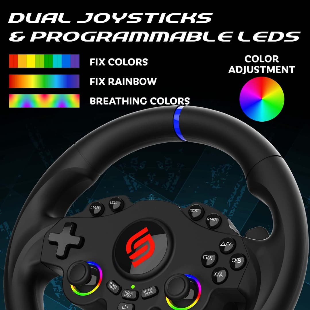Subsonic Superdrive 220 RS-5 Steering Wheel for PS5 & PC - Image 4