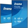 iiyama LH7575UHS-B2AG Signage Display Digital signage flat panel 190.5 cm (75") LCD Wi-Fi 500 cd/m² 4K Ultra HD Black Built-in processor Android 11 24/7